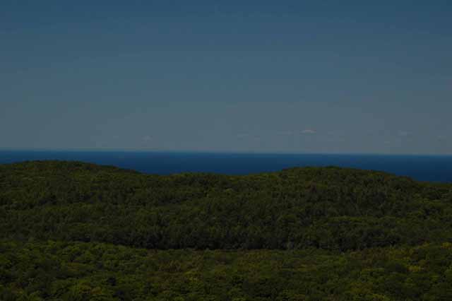 The view of the Porkies from the Observation tower